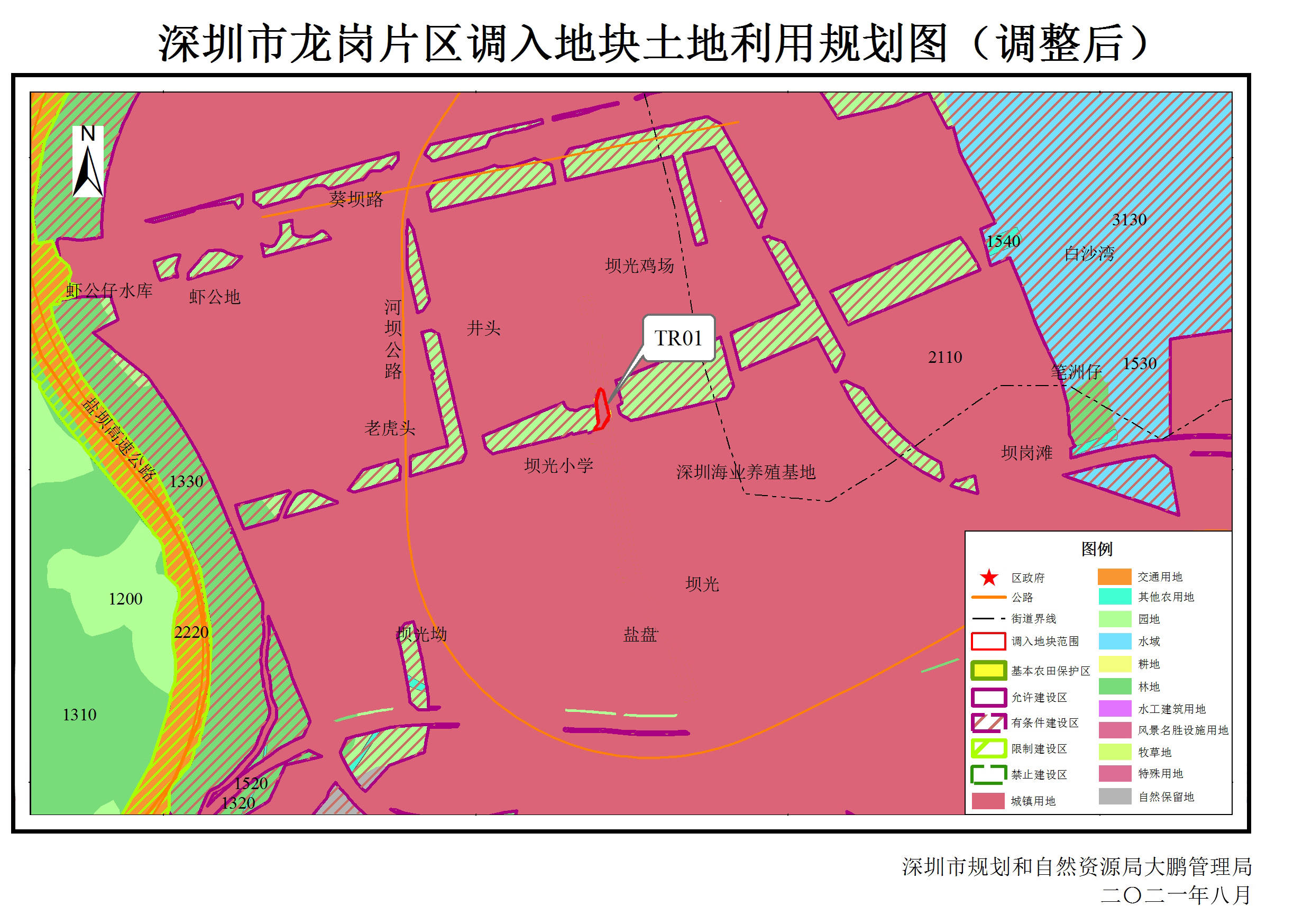 龙岗片区(含大鹏新区)葵涌街道坝光社区恒科路市政道路项目