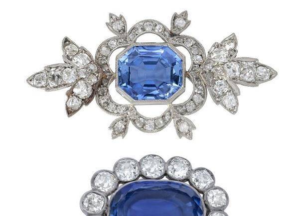 原创日内瓦拍卖拿破仑养女蓝宝石珠宝套装