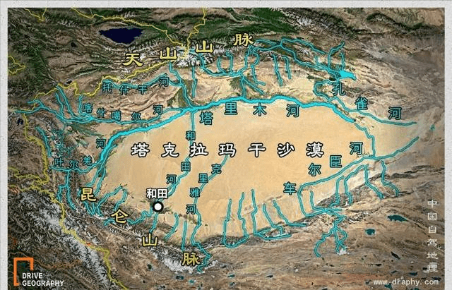 原创塔克拉玛干沙漠洪水泛滥,面积如同50个西湖,西北真要变成江南吗