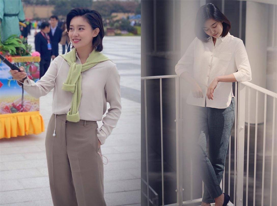 原创央视主持人李七月不上班好惊艳,穿吊带裙腰细腿长,标准女团身材