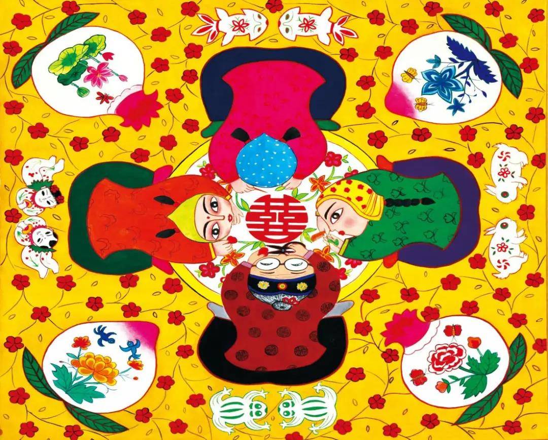 山西省农民画优秀作品展展现新农村新气象