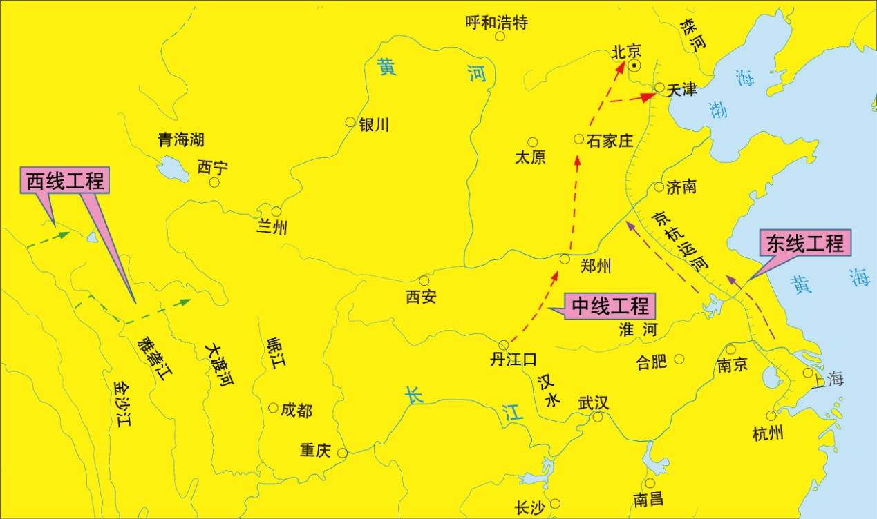 原创南水北调东线工程,惠及哪些城市?