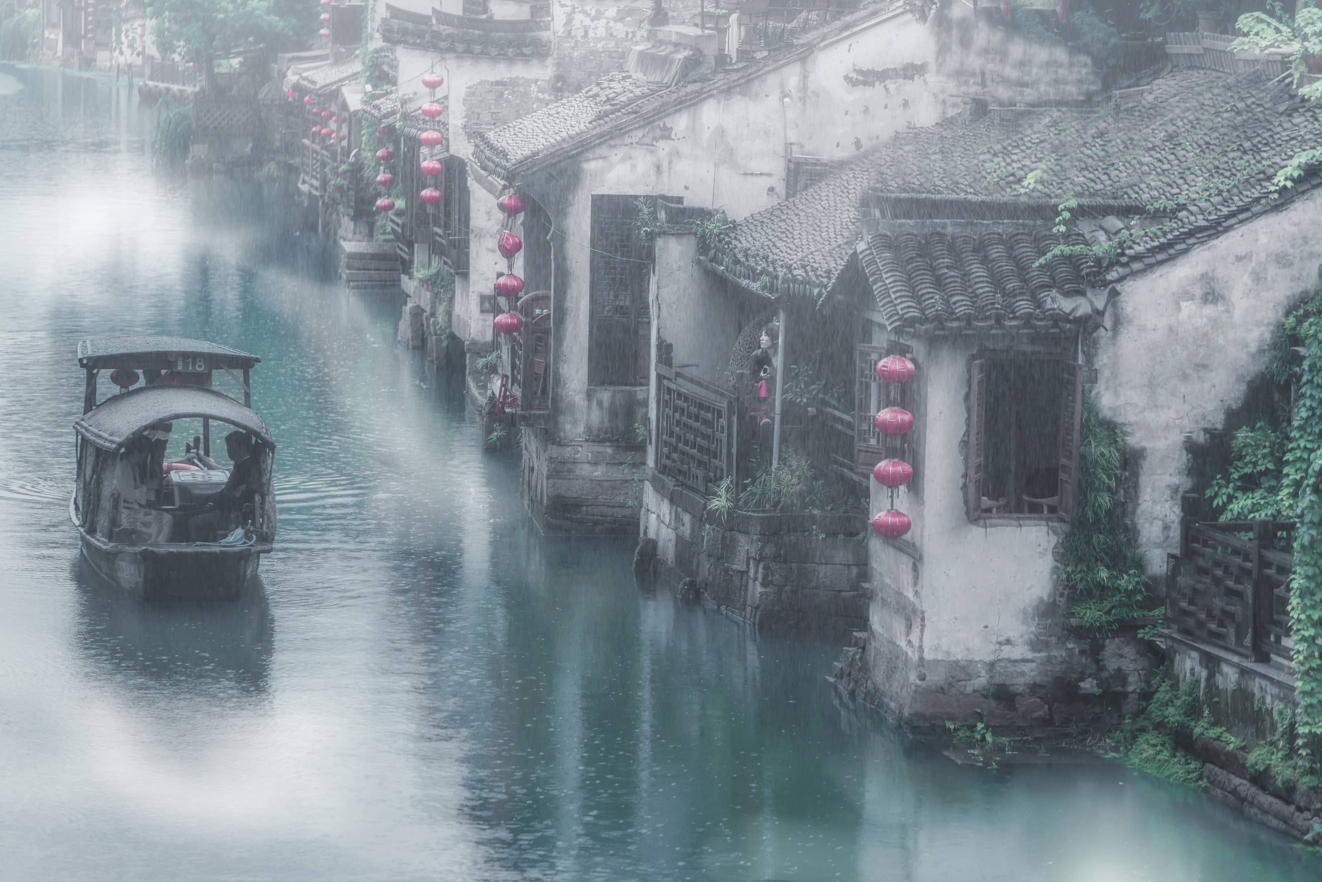 一条青石板路梦回烟雨江南或者把它带回家铺在庭院里