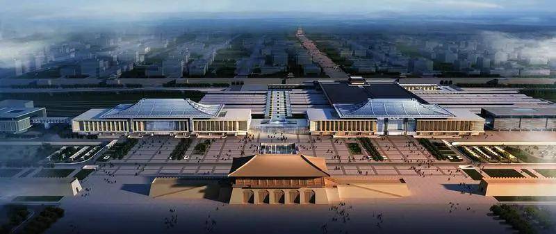 西安火车站改造升级完成后效果图