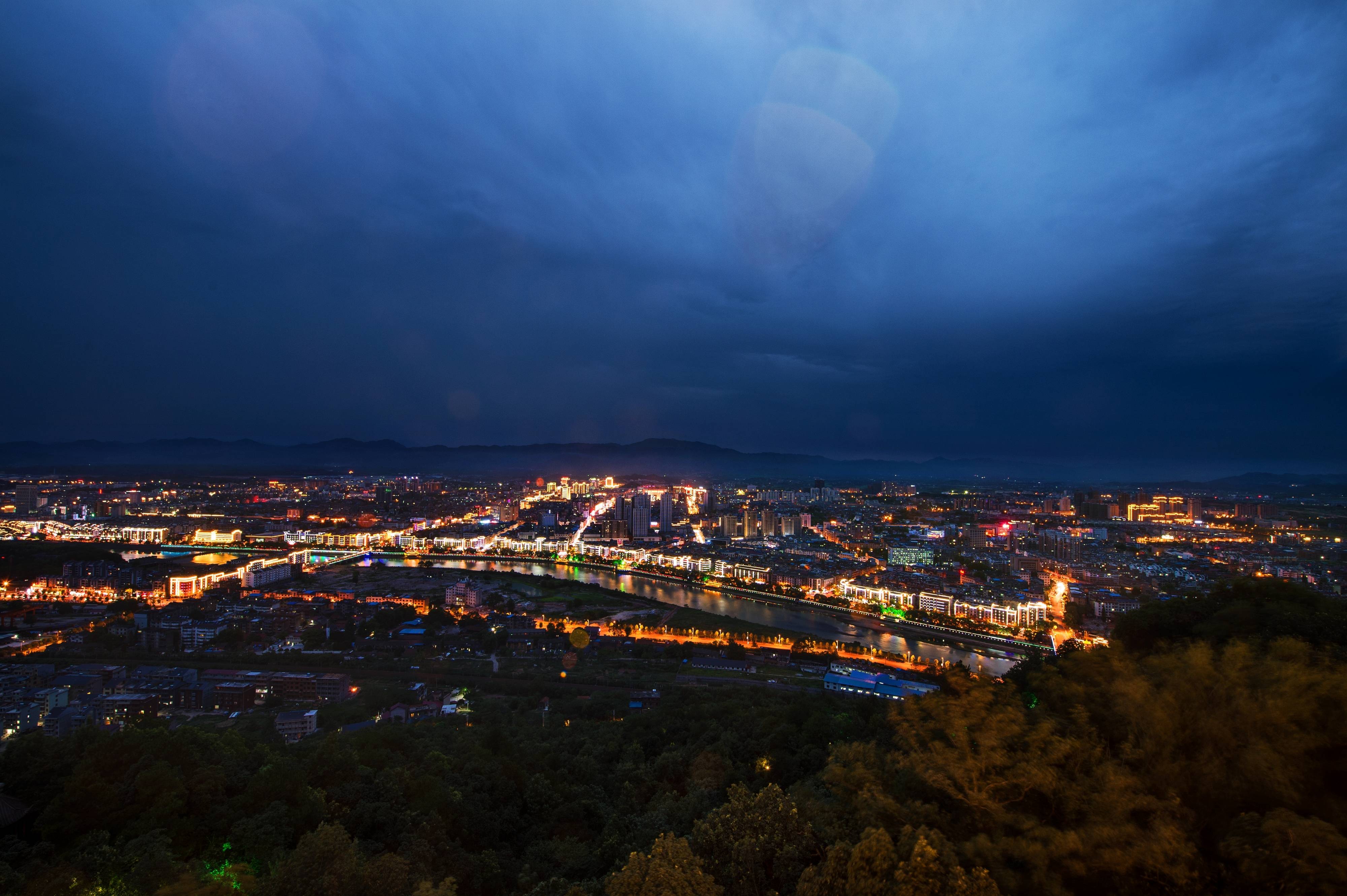 玉山县城夜景