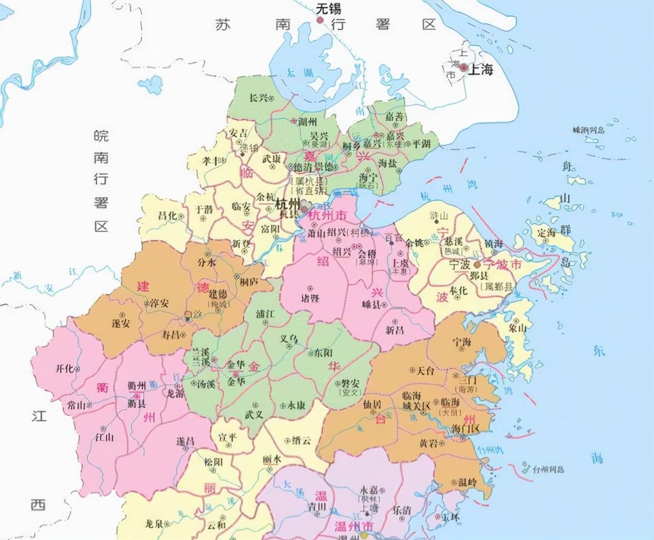 浙江省的区划调整,11个地级市之一,嘉兴市为何有7个区县?