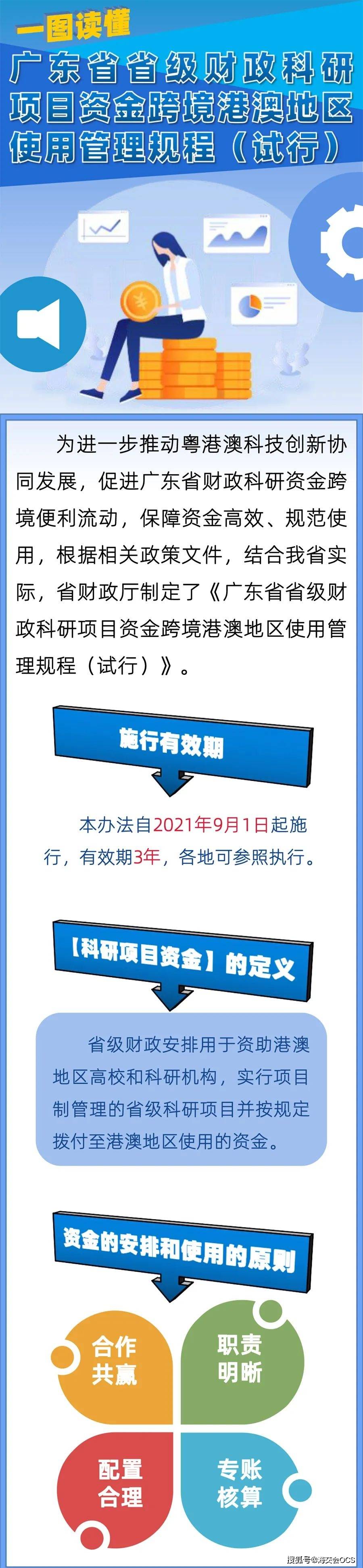 一图读懂 | 广东省省级财政科研项目资金跨境港澳地区