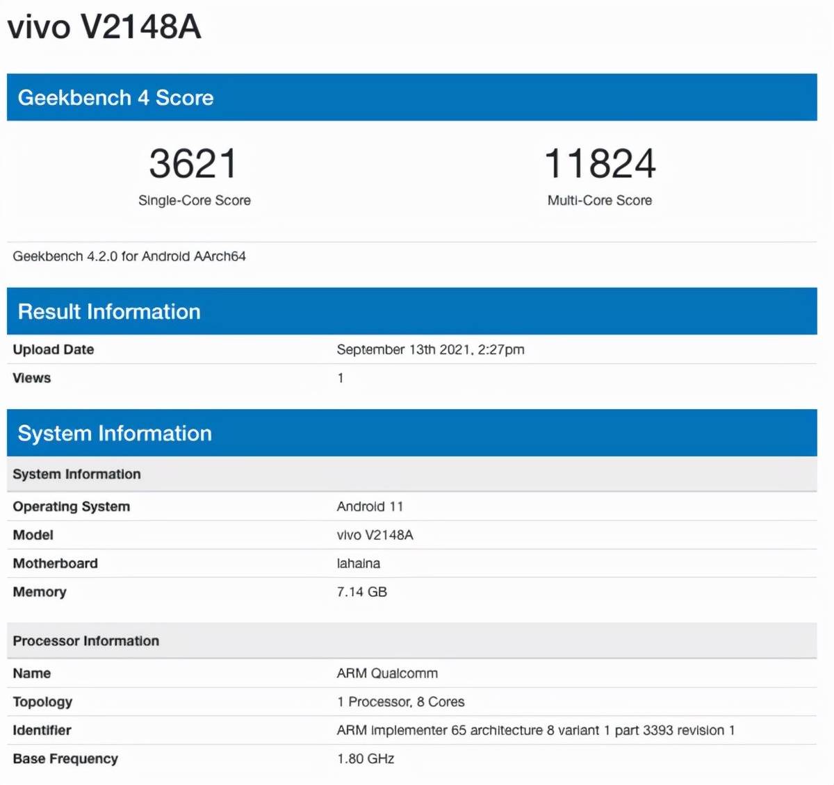 vivo新机跑分亮相 或采用高通骁龙778g
