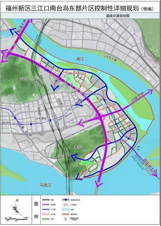 2018年,福州市城乡规划局发布《福州新区三江口南台岛东部片区控制性