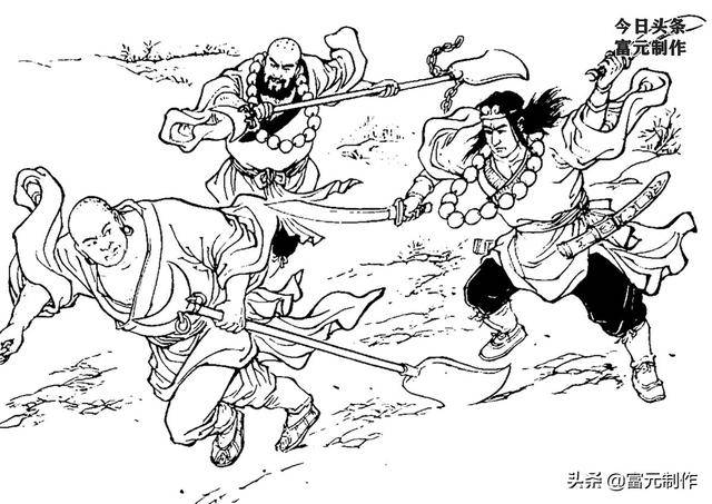 少年拜名师大战鲁智深的邓元觉,睦州城勇斗秦明的宝觉