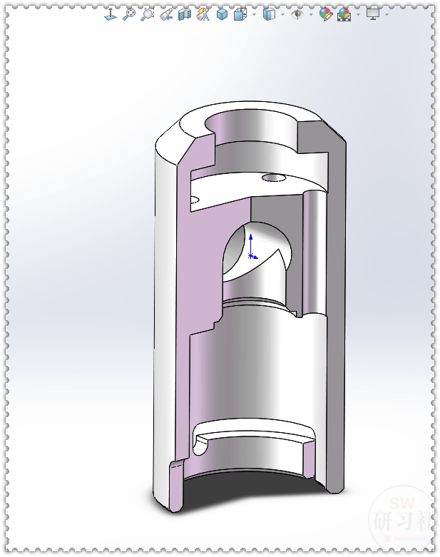 用solidworks画一个喷嘴零件,这个图原来这么简单