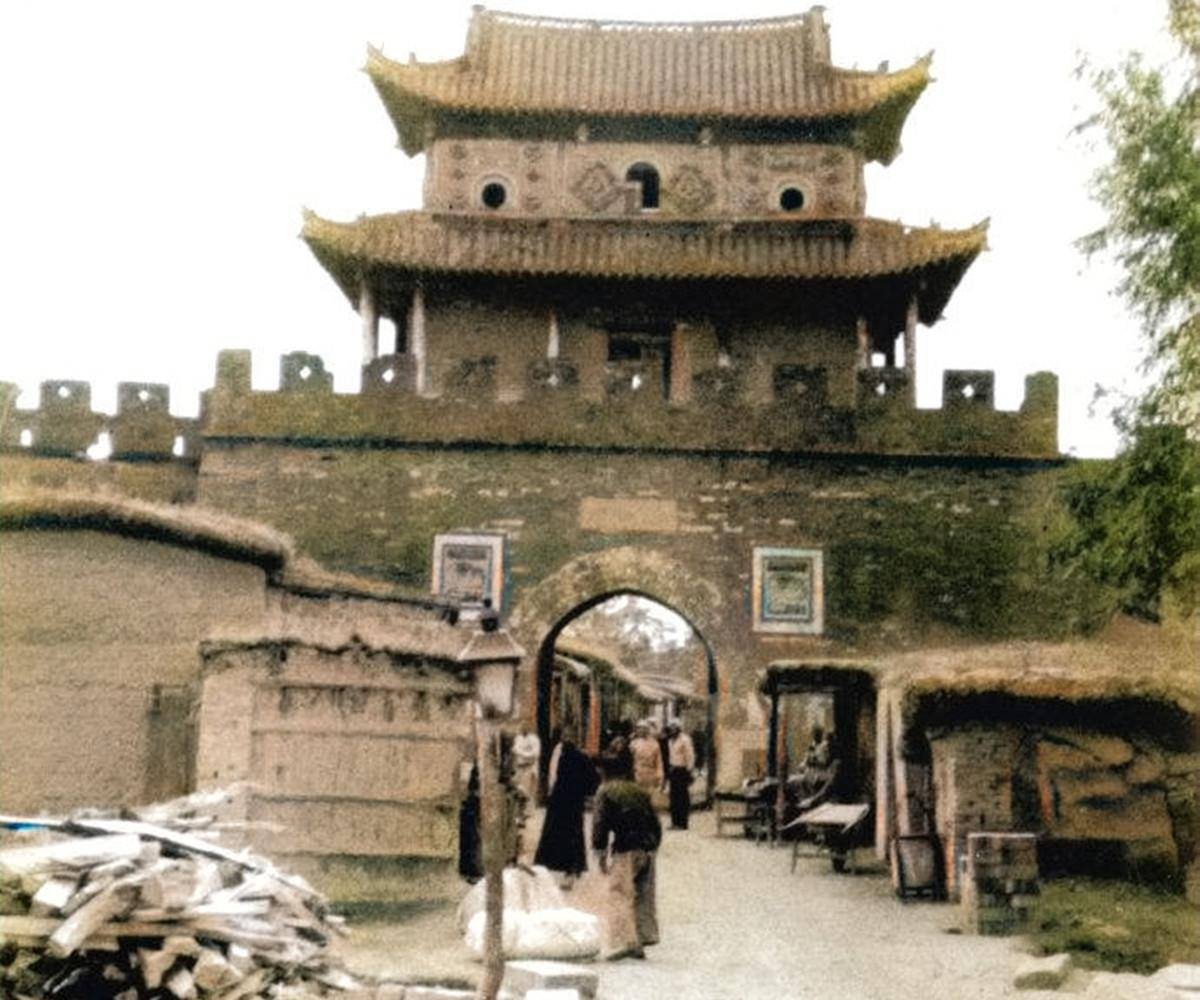 原创老照片:1934年的山东聊城阳谷县,外国人镜头下的"武松故里"