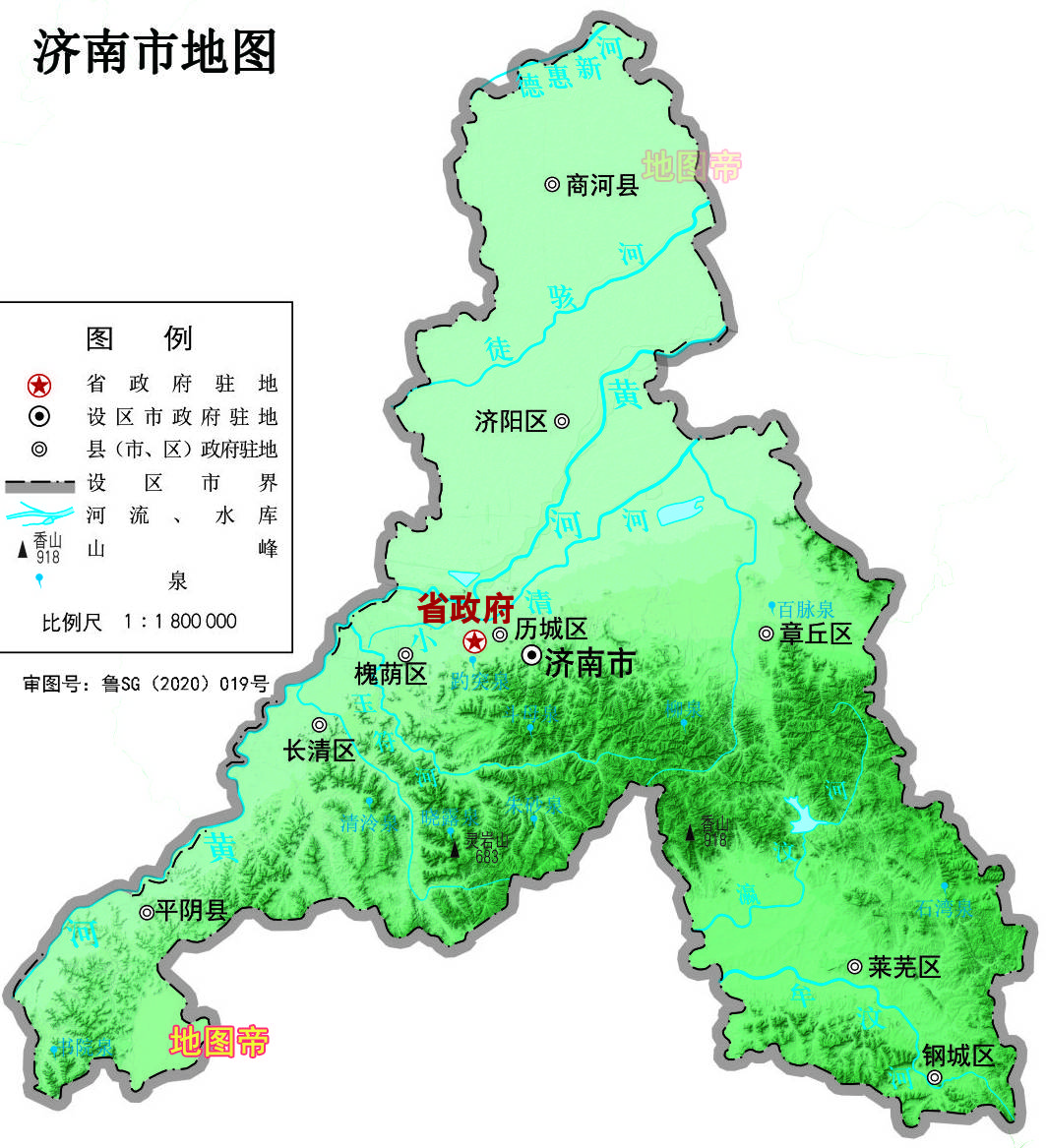 17张地形图快速了解山东省各市