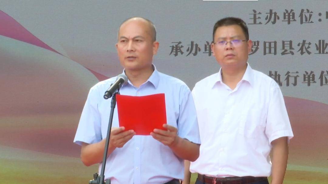 副县长丰峰主持活动开幕仪式罗田县委副书记,代县长周黎,罗田县委副