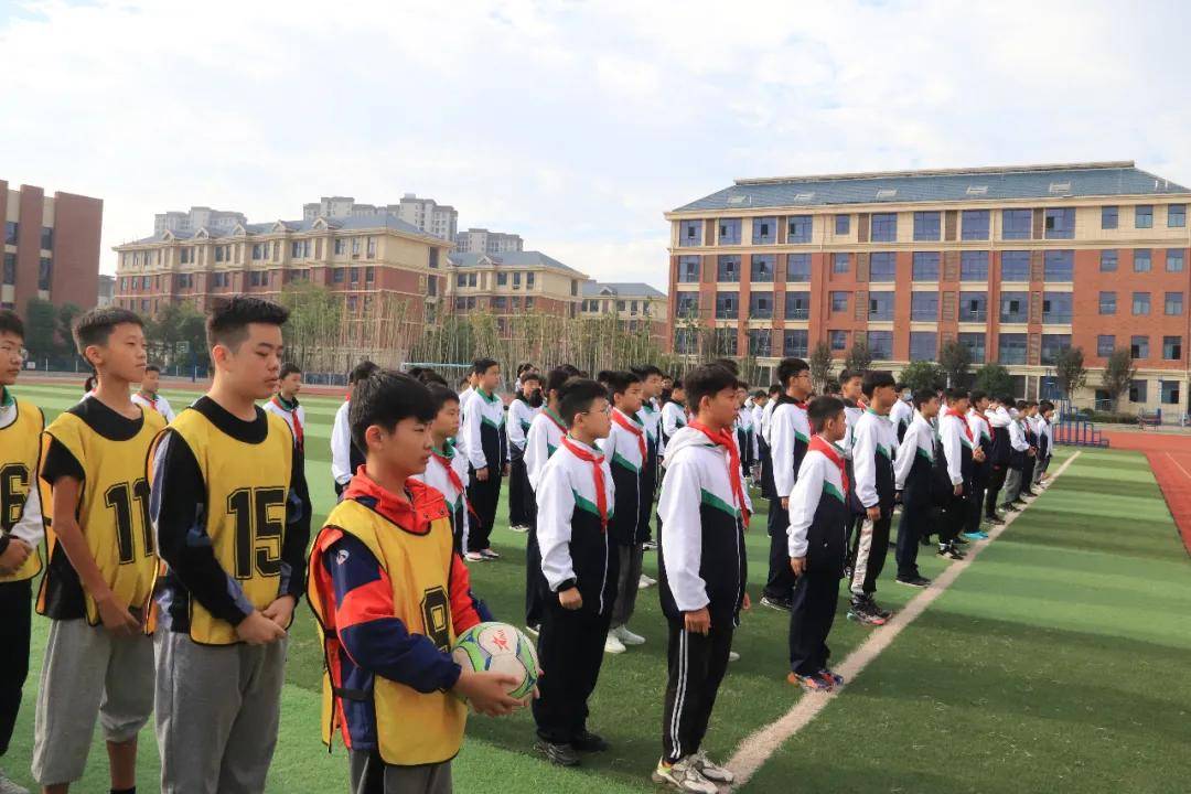 安徽阜南:阜南县玉泉中学2021足球联赛开幕
