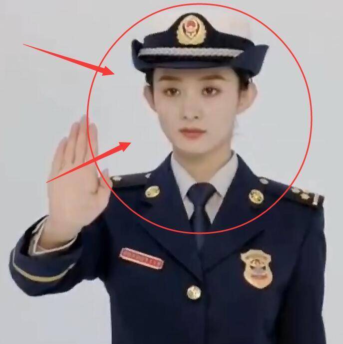 赵丽颖消防宣传拍摄花絮,摘掉帽子后,被她的头型抢镜了