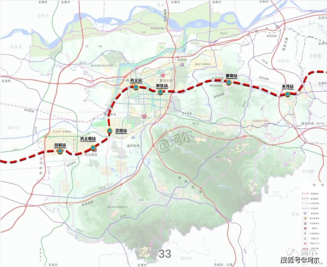 重磅:从郑州西门户新国土空间规划来看k2支线走向及站点分布!