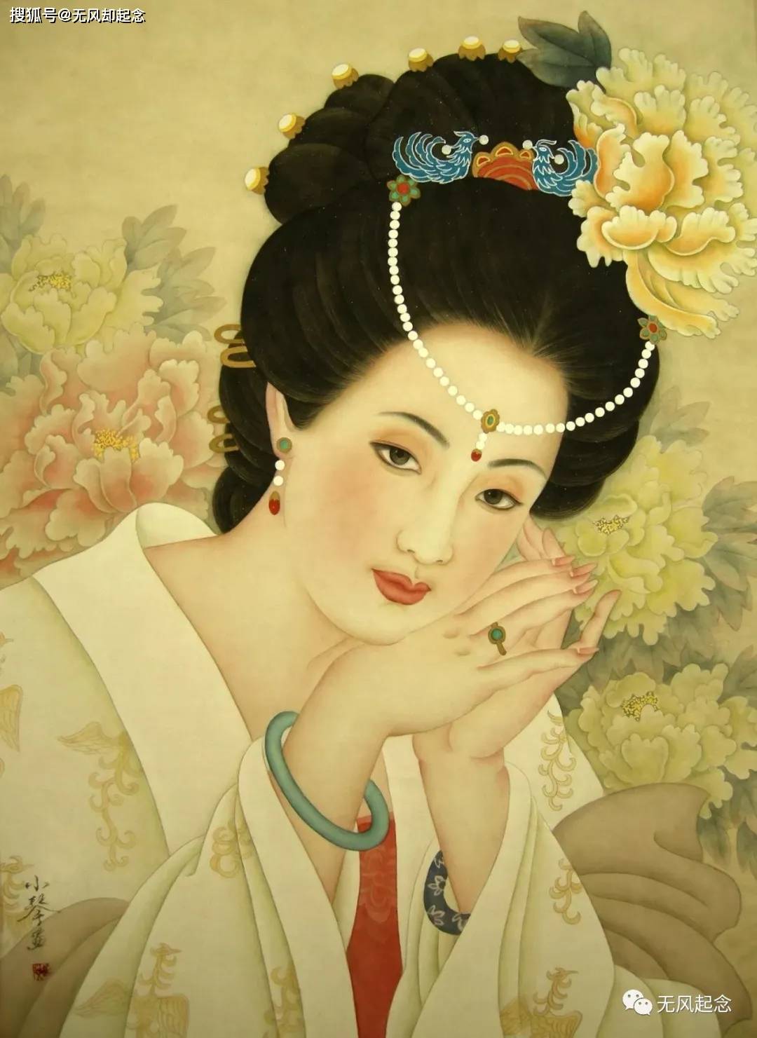 则描写杨贵妃"鬓发腻理,纤秾中度,举止闲冶,如汉武帝李夫人