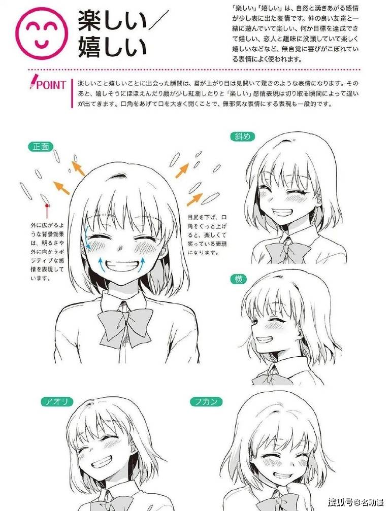 插画漫画人物大笑表情绘画教程