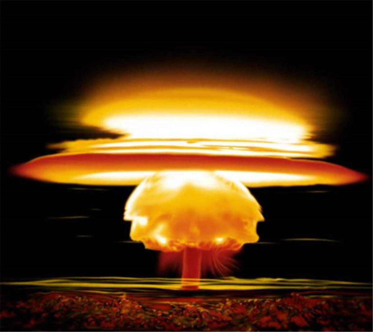 氢弹中包含一颗小型原子弹,爆炸时原子弹先爆产生高温使氘氚发生聚变