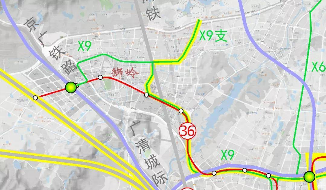 花都人盼地铁35249号西延有轨电车x9x6都来了