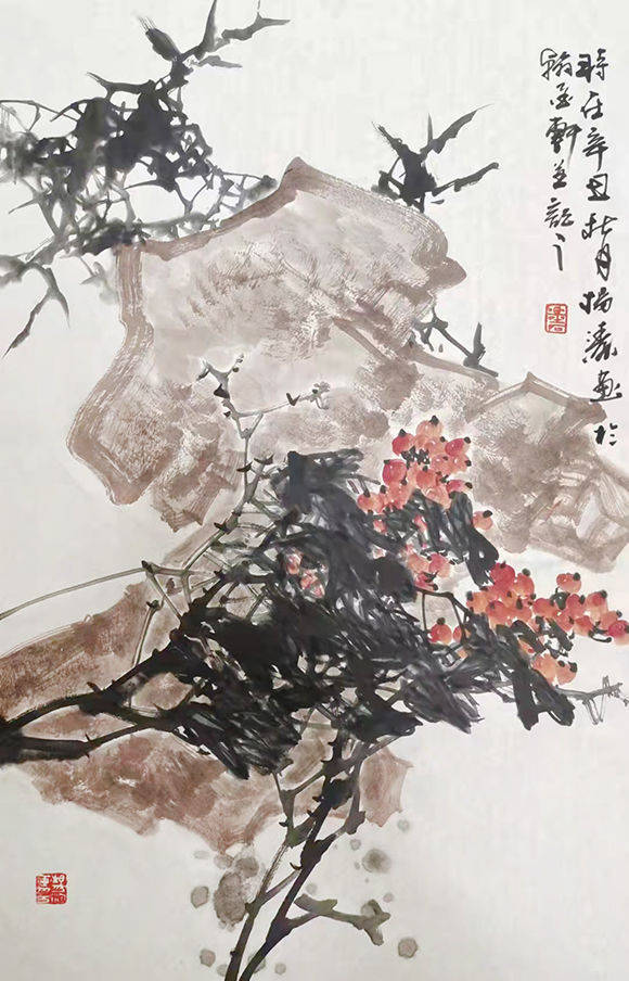 著名中青年画家杨涛,号:墨石