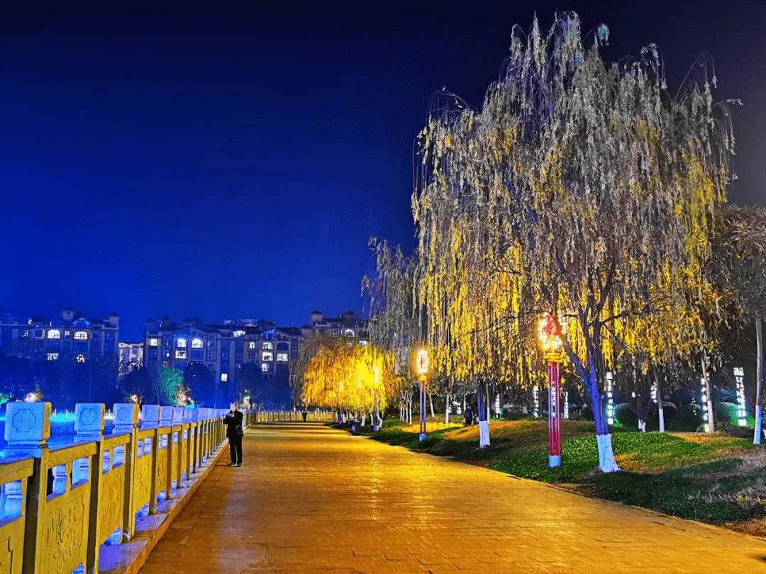 流光溢彩泌阳惊艳夜景圈粉无数