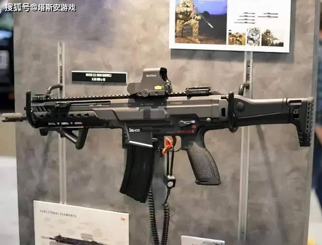 hk433突击步枪具备高度模块化设计,机匣顶部采用平顶式设计,并带有