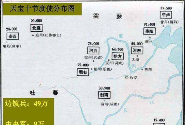 天宝年间,大唐缘边十节度使,虽然范阳节度使力量最强,但河西走廊一带