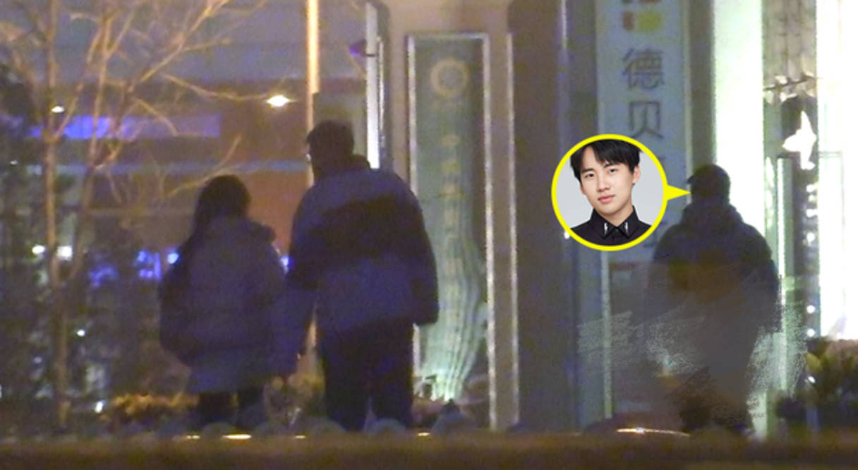 原创26岁郭麒麟和美女接吻深夜在路边亲密拉扯女方被猜测是张婧仪