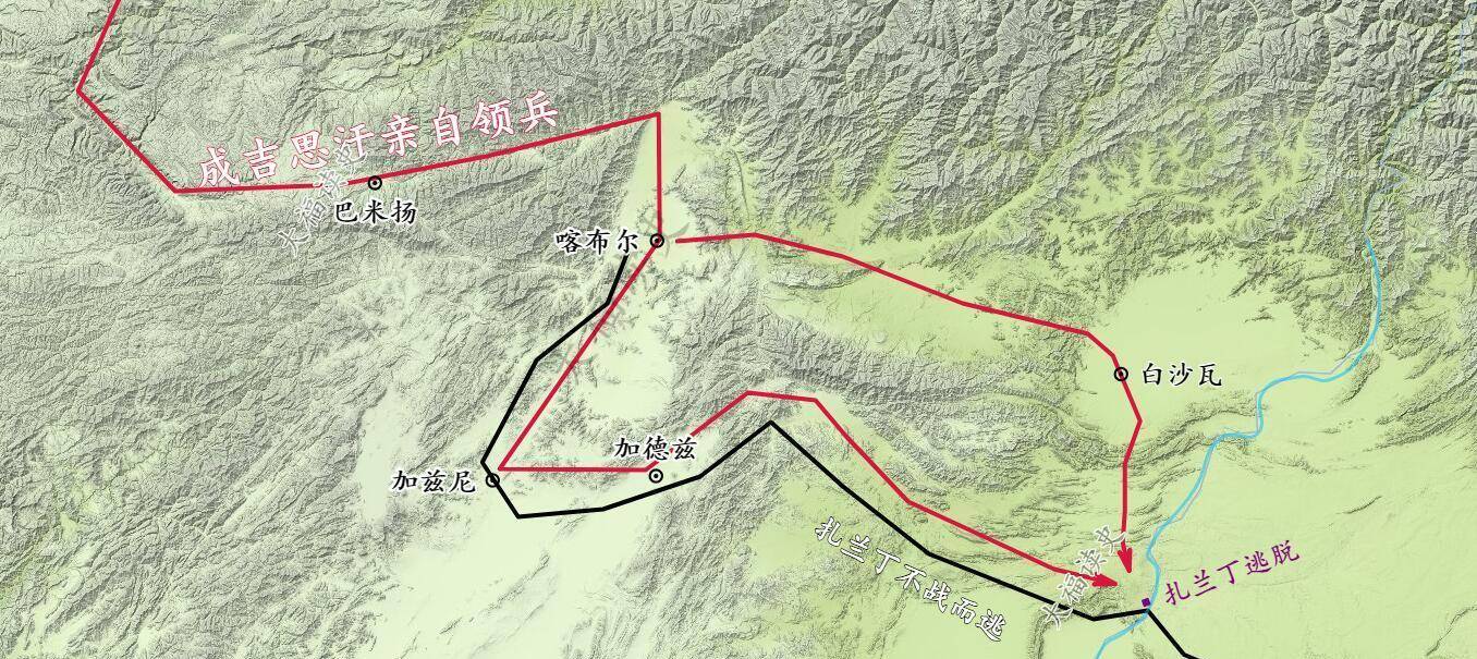 归队,而是遵循成吉思汗的命令继续北上,经高加索山脉,抵达了钦察草原