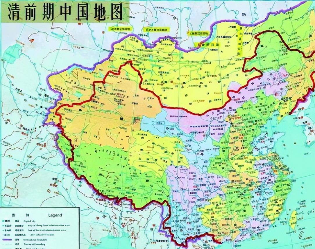 相比较而言,在以上的几个大朝代里,清朝前期版图最大.