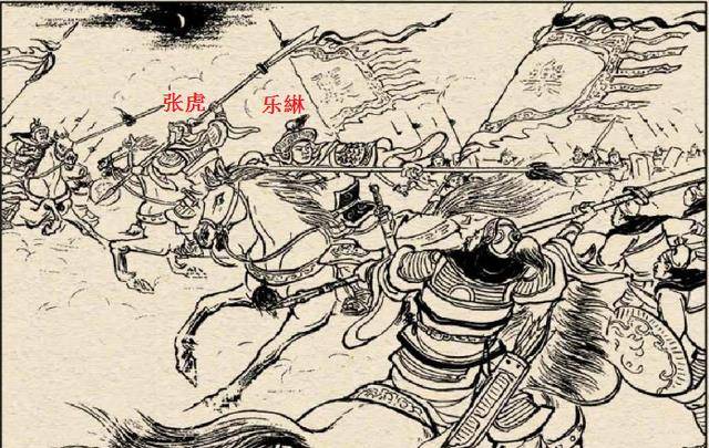 诸葛亮,司马懿斗阵,张虎,乐綝与戴陵率军从正东生门杀入,却迷失在阵中