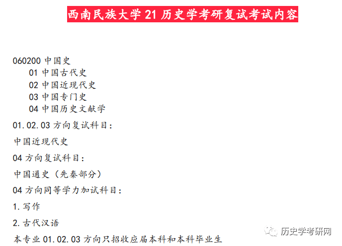 大量调剂录取!西南民族大学23历史学考研最新院校分析.