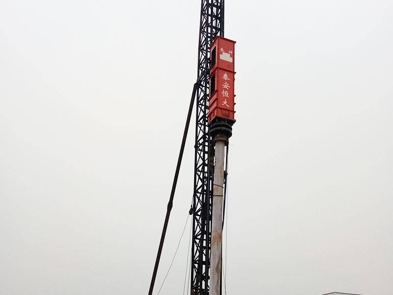 hh600液压桩锤施工作业液压冲击打桩锤工作原理