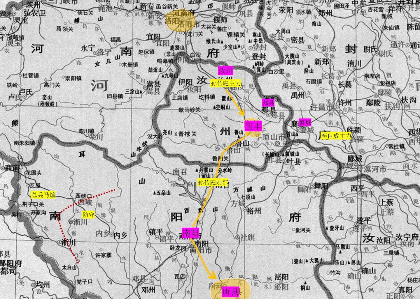 汝州之战，李自成用三堵墙战法大败孙传庭