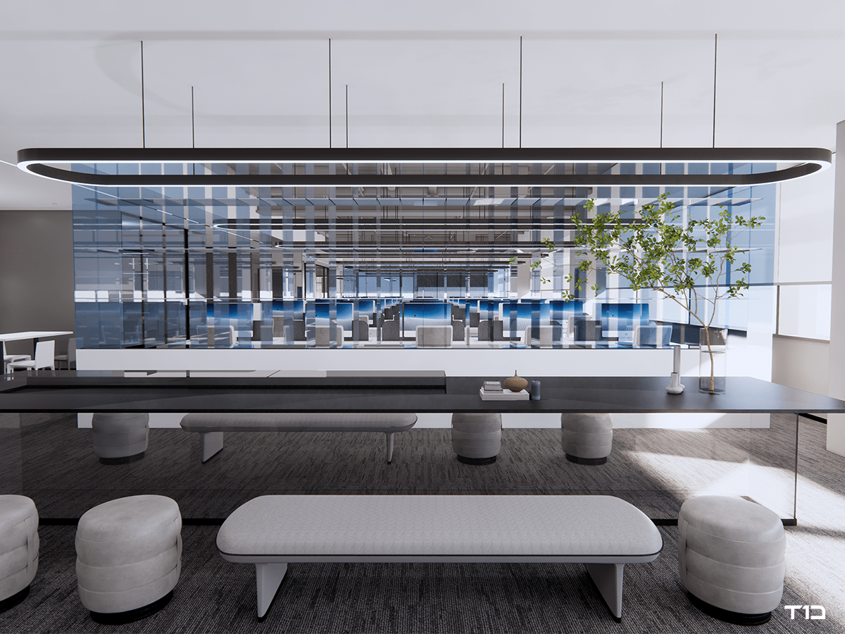 1800㎡科技风办公室装修设计,打造企业智慧空间