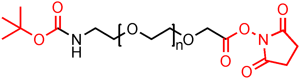 Boc NH PEG NHS是一种具有PEG间隔基团的交联剂 保护 反应 博美