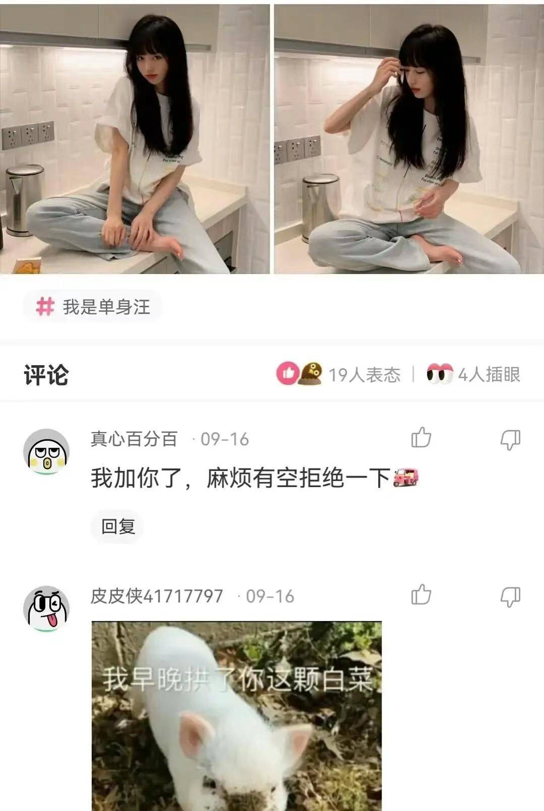 原创
                我独身的原因，小白脸养不起，精神小伙干不外，普信男也斗不外