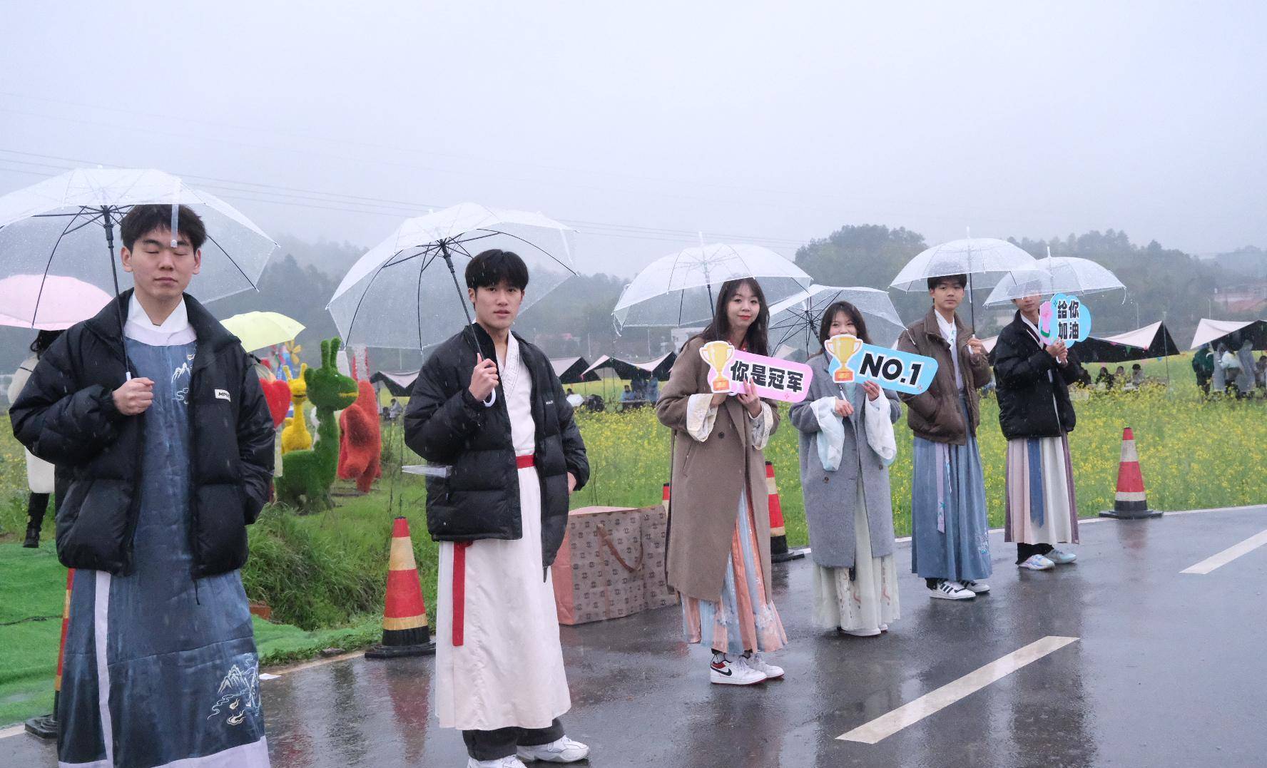 奔驰在油菜花海里，第二届长株潭融城半程马拉松赛鸣东西开跑