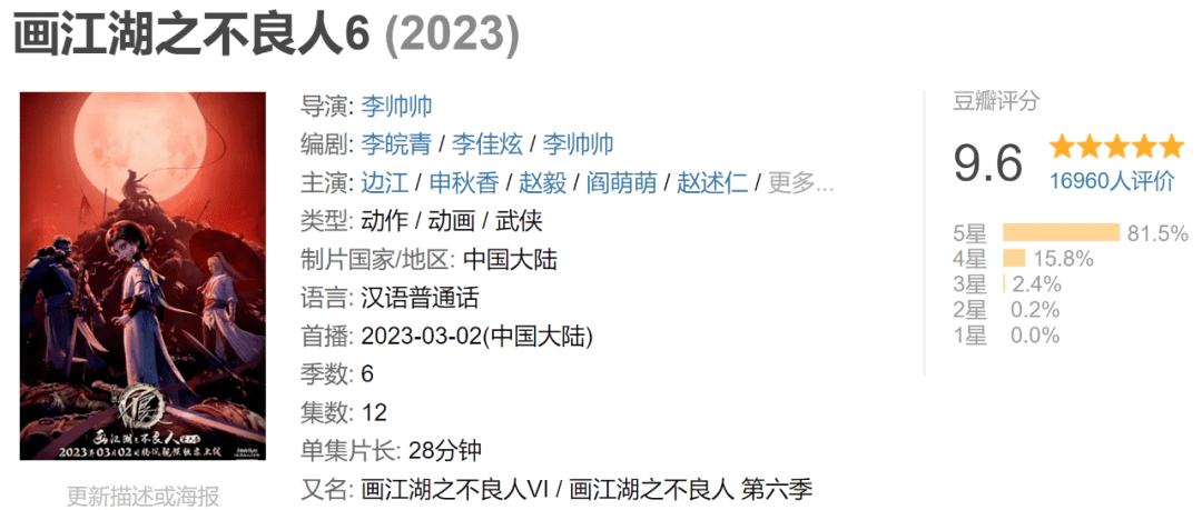 9.6分！原地封神！那部武侠国漫杀疯了！