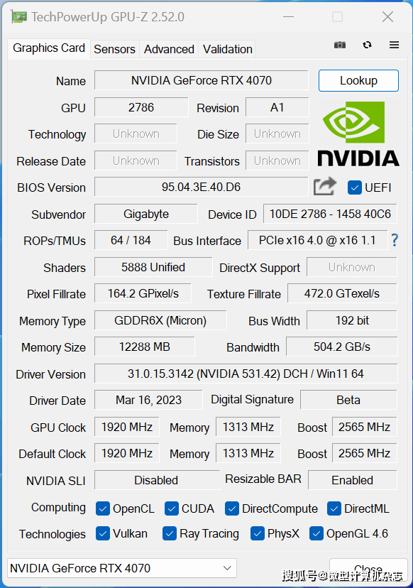 黑衣武士，潜伏矛头——技嘉GeForce RTX 4070魔鹰OC 12G详细评测