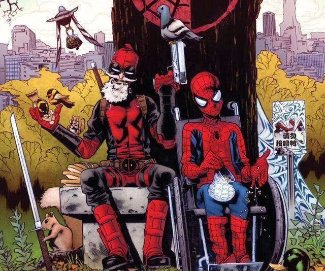 死侍竟然为蜘蛛侠牺牲了这么多,他们果然是真正的灵魂伴侣!