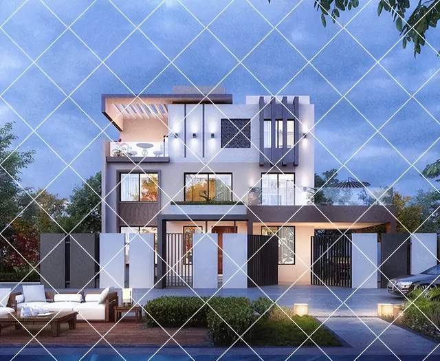 35款现代农村自建房别墅设计图，年轻人都喜欢，第2款不到30万