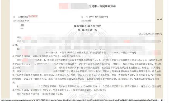 判决书上网致被性侵少女信息泄露，法官：相关责任人已被处罚