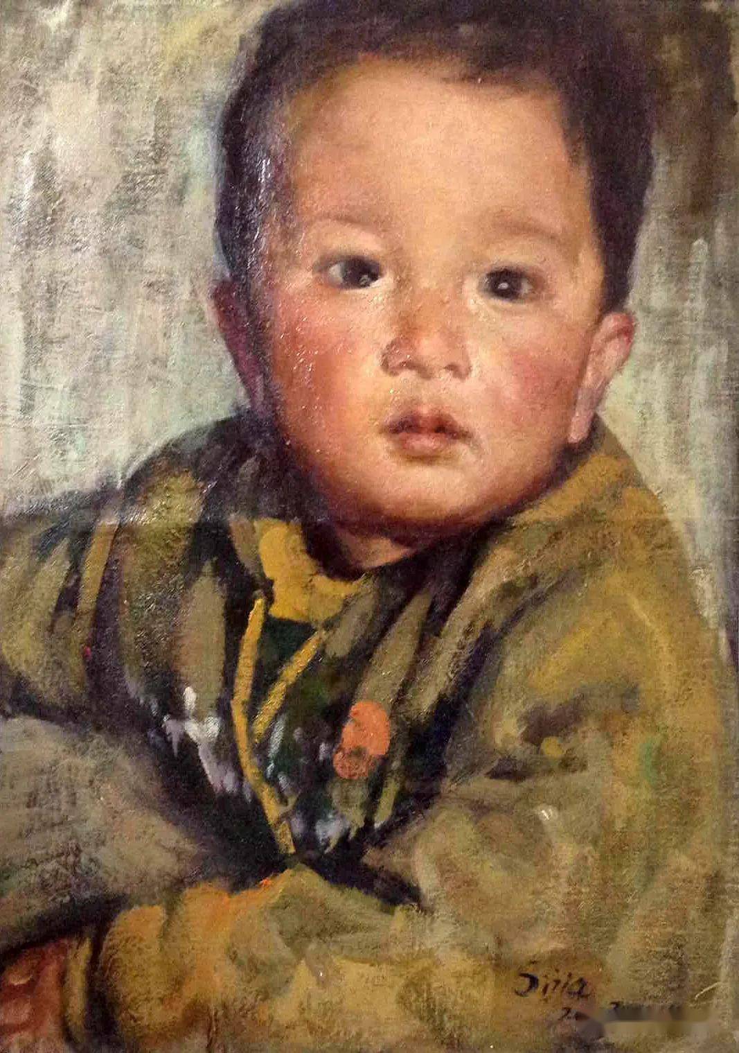 男童肖像 油画 50×40cm 2007年