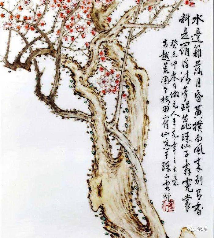 珠山八友之毕伯涛花鸟作品欣赏