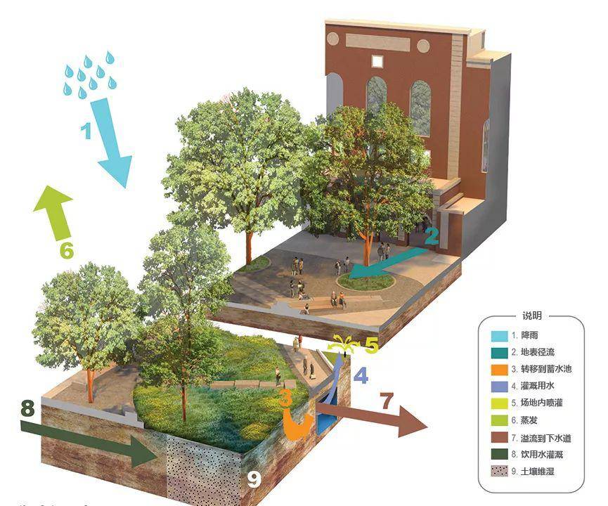 两次获得asla大奖的经典雨水花园案例:城市雨水系统的
