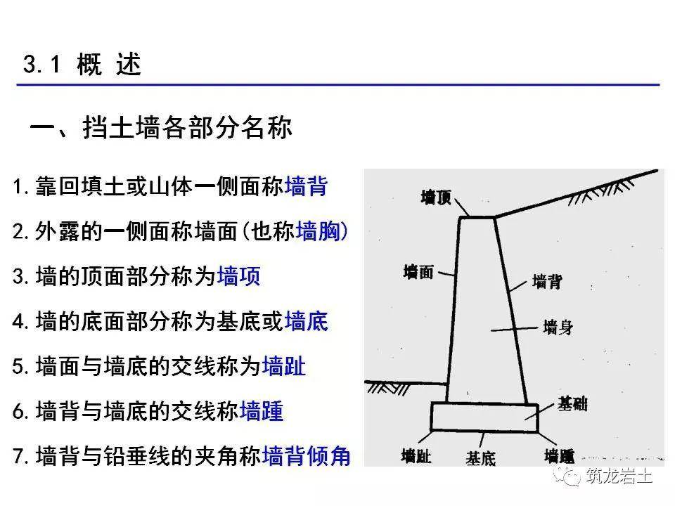 挡土墙分类大全及重力式挡土墙设计,示意图及实例照片