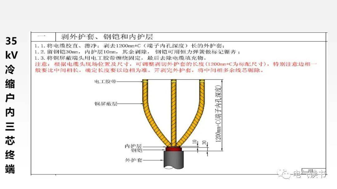 35kv冷缩高压电缆头制作培训